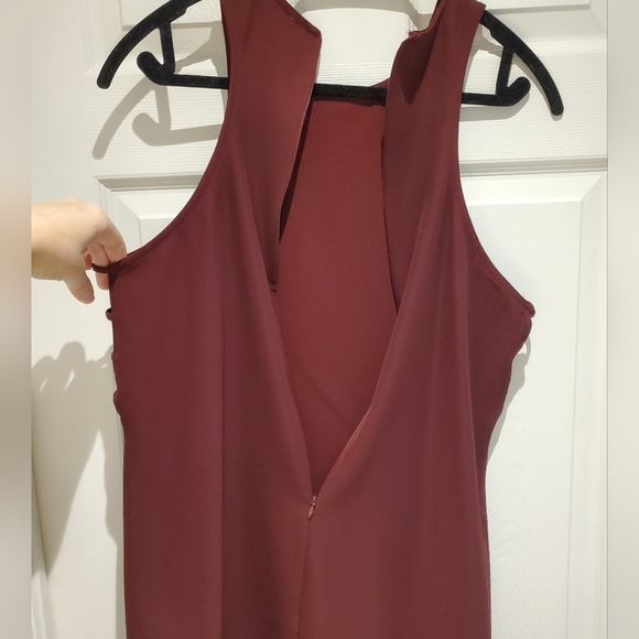 TOBI Shift Dress - burgundy Sz L - Picture 5 of 10
